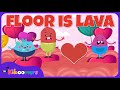 Valentine's Day Floor is Lava - THE KIBOOMERS Preschool Songs - Brain Breaks