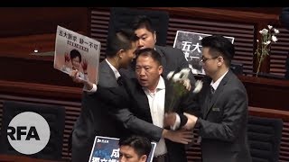 施政報告答問會  13名民主派議員被逐離場