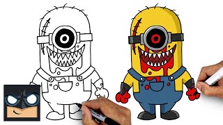 How To Draw Minion.EXE | Step by Step Tutorial