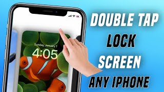 How To Enable Double Tap To Lock iPhone | Double Tap Screen On Off iPhone |Double tap to lock iphone