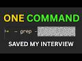 grep: A Command That Helped Me Pass a Technical Interview (and How I Still Use It Years Later)