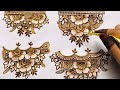 How To: 4 Different Beautiful Bridal Henna Borders | Bridal Henna Borders Tutorial #mehndi #trending