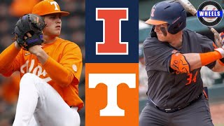 Illinois vs #8 Tennessee Highlights (Game 2) | 2024 College Baseball Highlights