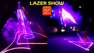 КРУТЕЙШАЯ ЛАЗЕРНАЯ УСТАНОВКА из ALIEXPRES Доступное lazer Show для дома и дискотек 1400 МВт DMX 512