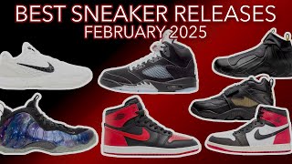 Top Sneaker Releases In February 2025 Foamposite Galaxy Jordan 1 High 85 Bred Jordan 5 Metal