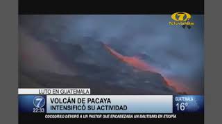 El volcán de Pacaya intensificó su actividad