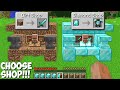 Which SHOP TO CHOOSE in Minecraft ? DIAMOND SHOP VS DIRT SHOP !