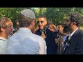 Jewish guys challenge Muslim on Palestine and Israel issues speakers corner br Ali dawah and zeeshan