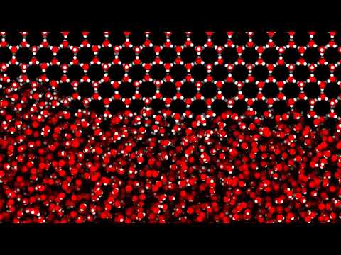 How are the molecules moving or acting?