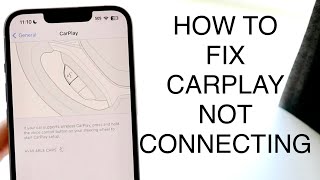 How To FIX Apple CarPlay Not Connecting! (2023)