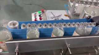 automatic round glass bottles label applicator