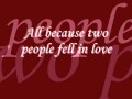 Brad Paisley - Two People Fell In Love with Lyrics