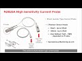 low current analysis with oscilloscope