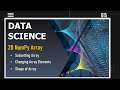 2D Numpy Arrays for Data Science | Complete Python Tutorial