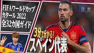 3分で分かる！ スペイン代表🇪🇸【FIFA ワールドカップ カタール 2022 全32カ国ガイド 17／32】