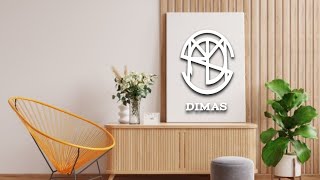 DIMAS||Design Logo Nama Keren 2022 #shorts #videoshorts #monogram #designlogo