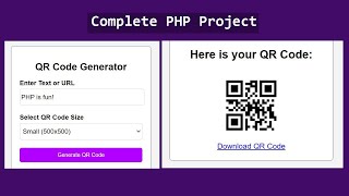 How to Create a QR Code Generator Using PHP | Step-by-Step Tutorial
