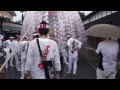 平成２７年　秩父川瀬祭　中町の笠鉾　にわか雨　２０１５．７．２０　chichibu kawase matsuri