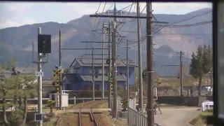 前面展望 えちぜん鉄道 MC6101形 6111 勝山永平寺線 福井→勝山 2016 3 26