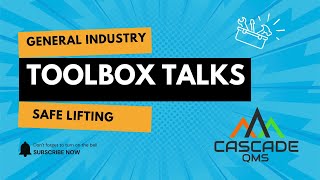 Safe Lifting Techniques - Toolbox Talk