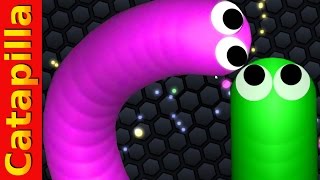 Slither.io Boss Snake vs Hacker Snake Gameplay. Epic Funny Moments Slitherio.