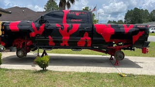 Lift kit paint and install and upgrade to 40s Florida truck meet crunch