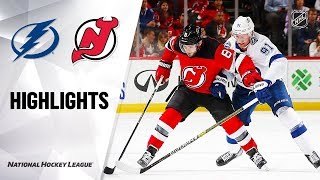 NHL Highlights | Lightning @ Devils 10/30/19