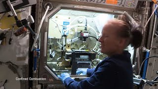 NASA SpaceX Crew-1 Astronauts research in space