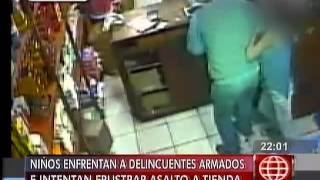 América Noticias: Dos niños se enfrentaron a delincuentes armados para evitar robo de 60 mil soles