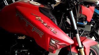 New Tvs Apache Rtr 160 4v Black Red Colour Out Looks In Bd