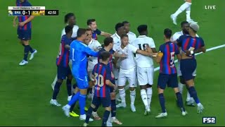 Vinicius Jr dribbles past everyone vs Barcelona & ends with a fight!
