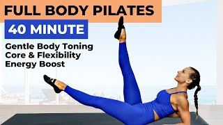 40-MIN FULL BODY PILATES (body toning workout - calisthenics, arms workout, legs exercise, and  abs)