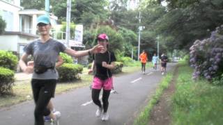 小金井公園走友会、練習風景、多摩湖自転車道