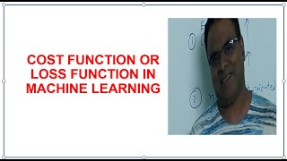 Cost function or Error Function or Loss function explained | Machine Learning | Neural Network