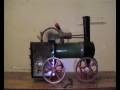 a mamod portable steam engine runs . . .then back fires