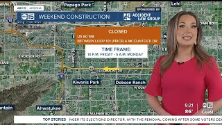 Weekend Valley road construction