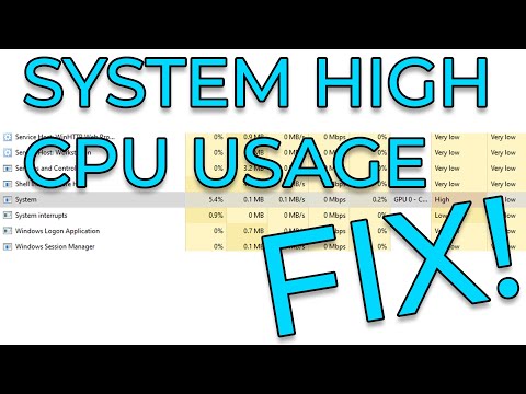 "System" Process High CPU Usage FIX