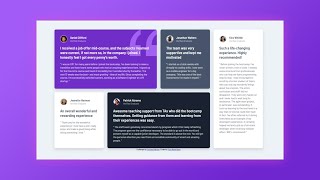 HTML & CSS (Grid) | testimonials grid section