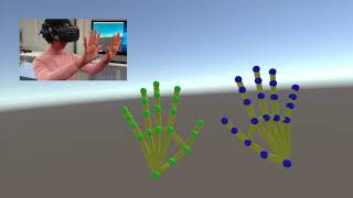 Vive Hand Tracking Skeleton Demo On Vive Pro
