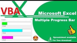 Excel VBA - Multiple Progress Bar (Template Available)