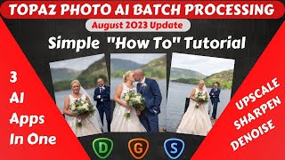 Topaz Photo AI Batch Processing reduces your worlkflow at the touch of a button