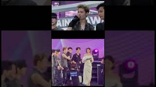 Ni-ki staring at rei #enhypen #jay #jake #sunghoon #sunoo #jungwon #heeseung #ni_ki #ive #rei #kpop