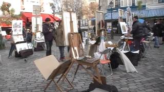 Pintores na Place du Tartre - Montmartre - Paris