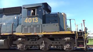 CSX SD40-3 4013 w/ Great K5LA + Hornshow Leads Local M779-16 on 9/16/21