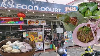 炸鸡椰浆饭炸酱云吞面咖喱鱼饭槟城中路美食中心午餐 Penang Macalister Signature Food Court Lunch with Parents