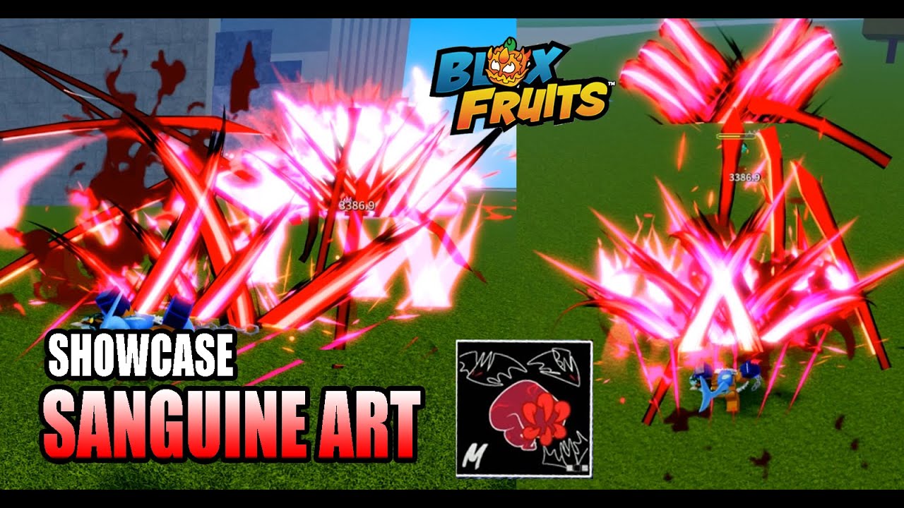 Showcase The New Fighting Style SANGUINE ART!!! | Blox Fruits - YouTube