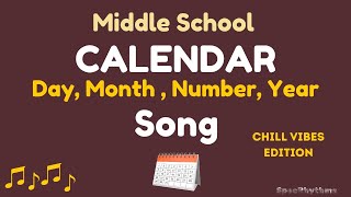 Middle School Calendar (Chill Vibes Edition) Song for Morning Meeting (Special Ed.) SpecRhythms