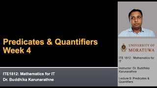 Week 04 - Predicates and Quantifiers