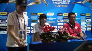 23-09-2014: barivolley2014 - Press conference after Azerbaijan - Japan - Saori Kimura (Japan)