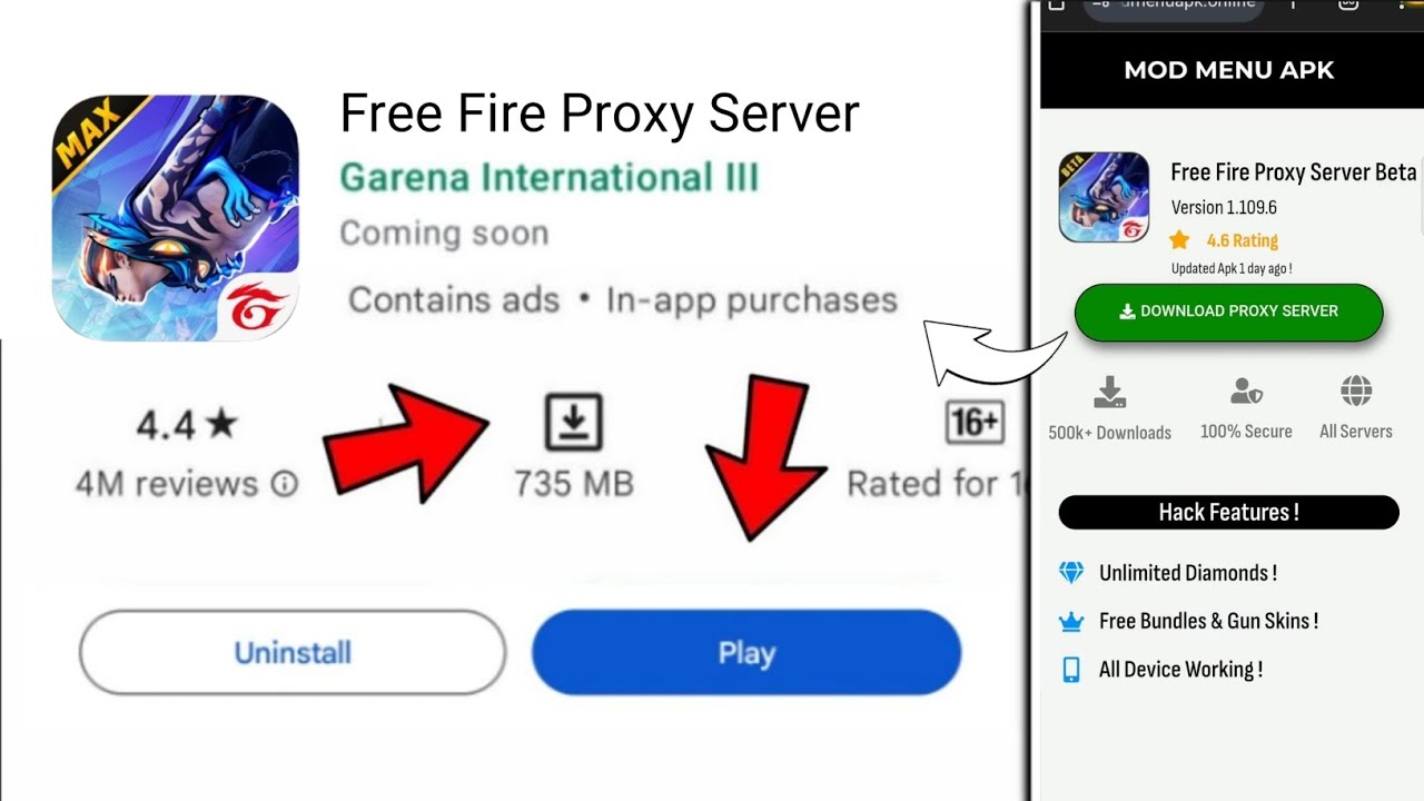 How To Download Free Fire Proxy Server 亟 Youtube